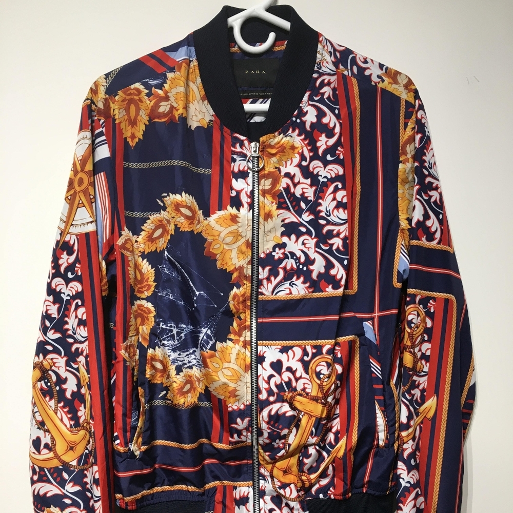 Rare Vintage Zara Scarf Print Jacket!!